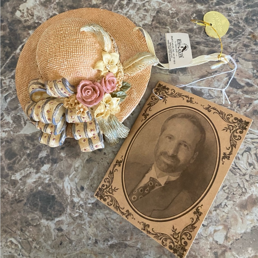 Kurt Adler Tan and Pink Easter Ornament